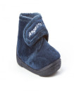 Made in Spain EU20-23 Baby Boy Non Slip Rubber sole Velcro Bootie Shoes Marino